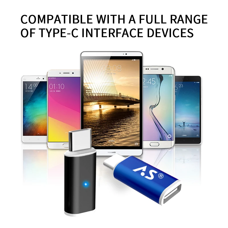 A.S Магнитный Кабель с разъемом USB типа C мобильный телефон адаптер для Android