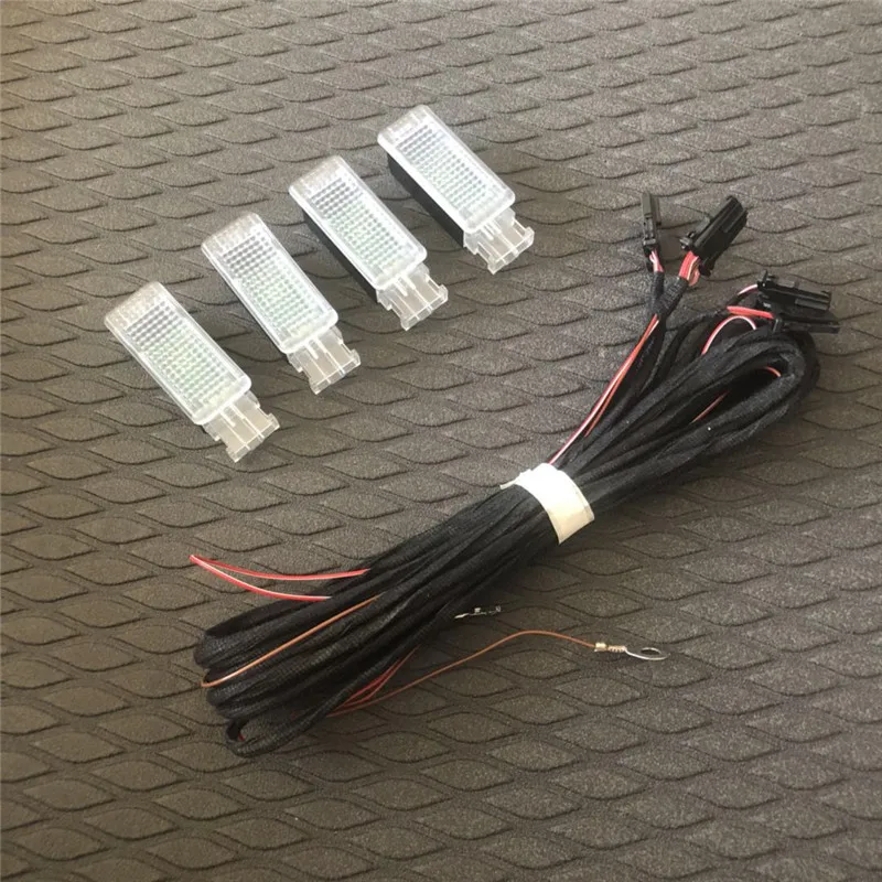 

1 комплект для VW Passat B8 B7 B6 jetta Golf 7 golf 5 golf 6 Tiguan светодиодная подсветка для ног 5GG 947 409