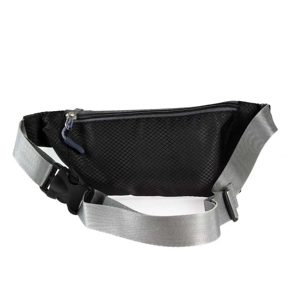 Travel Pouch Zippered Waist Compact Security Money Tablet Adjustable Belt Bags black color promotion | Спорт и развлечения