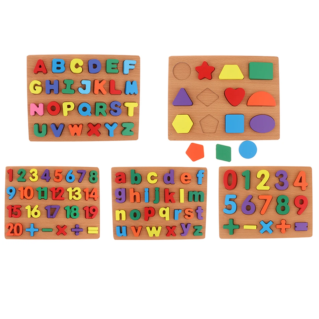 

Wooden Jigsaw Puzzle Board Kids/Baby Cognitive Toy