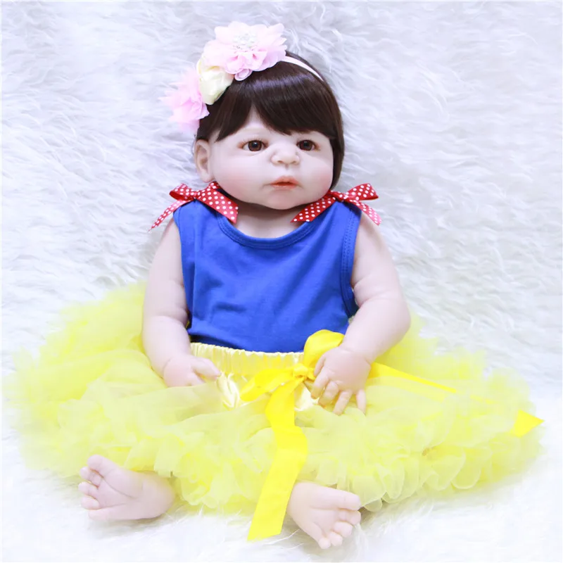23 дюймовая силиконовая кукла-реборн 57 см Новинка bebe Reborn Детские игрушки для