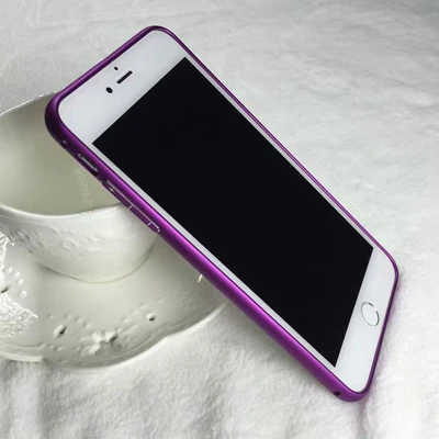 Фиолетовый Чехол для iPhone 7 8 Plus X XR XS MAX металлический бампер рамка чехол для iPhone 5 6 7 8 Plus Ультратонкий чехол - Цвет: Фиолетовый