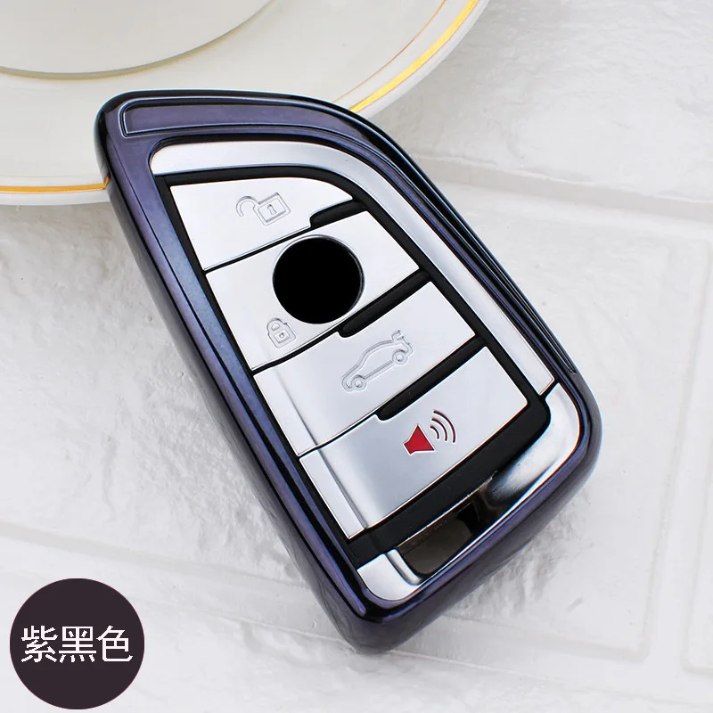 Новый защитный чехол для ключа Крышка детей возрастом 3 4 кнопки смарт-ключ BMW X1 X5 X6