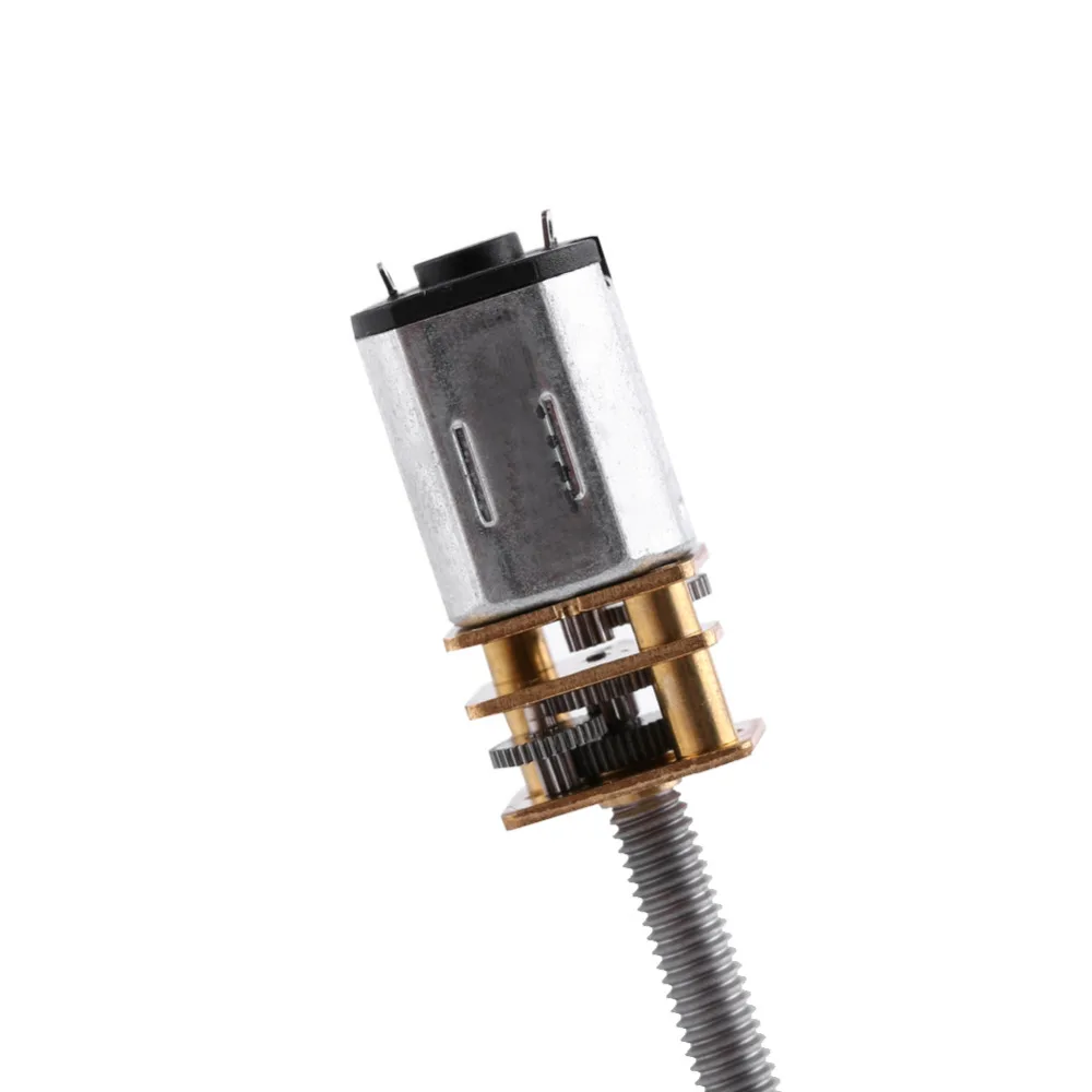 Электрический редукционный мини мотор длинный вал 12 В постоянного тока 400 об/мин