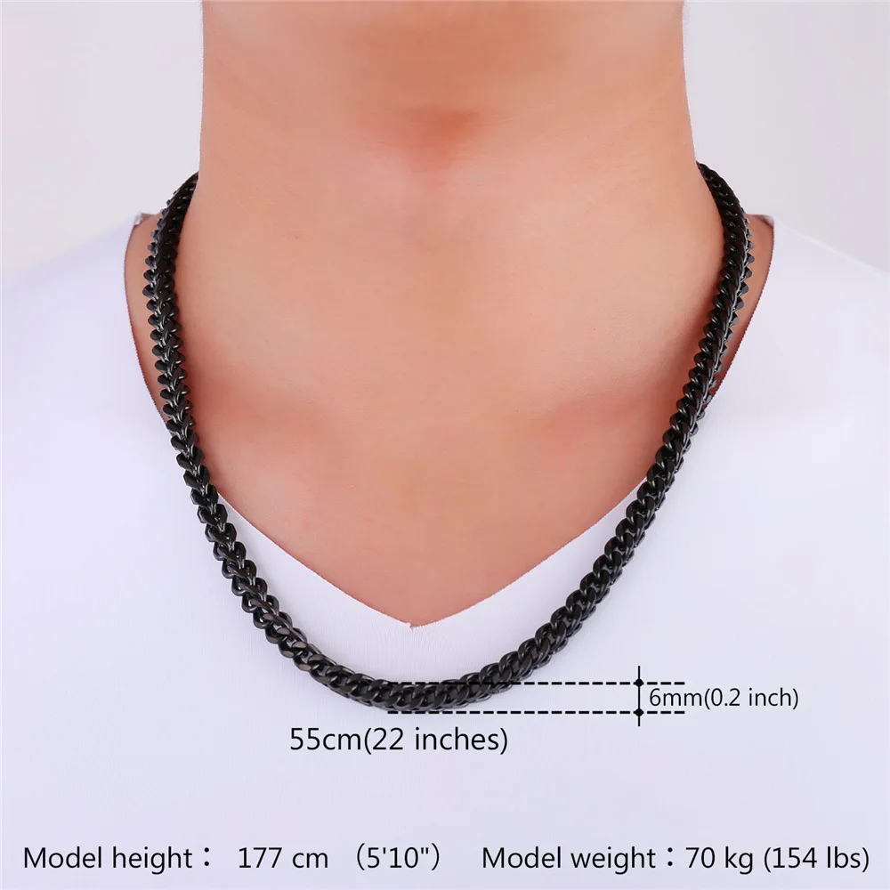 Ссылка цепочка на шею для мужчин в стиле &quotхип-хоп&quot коробка панцирного