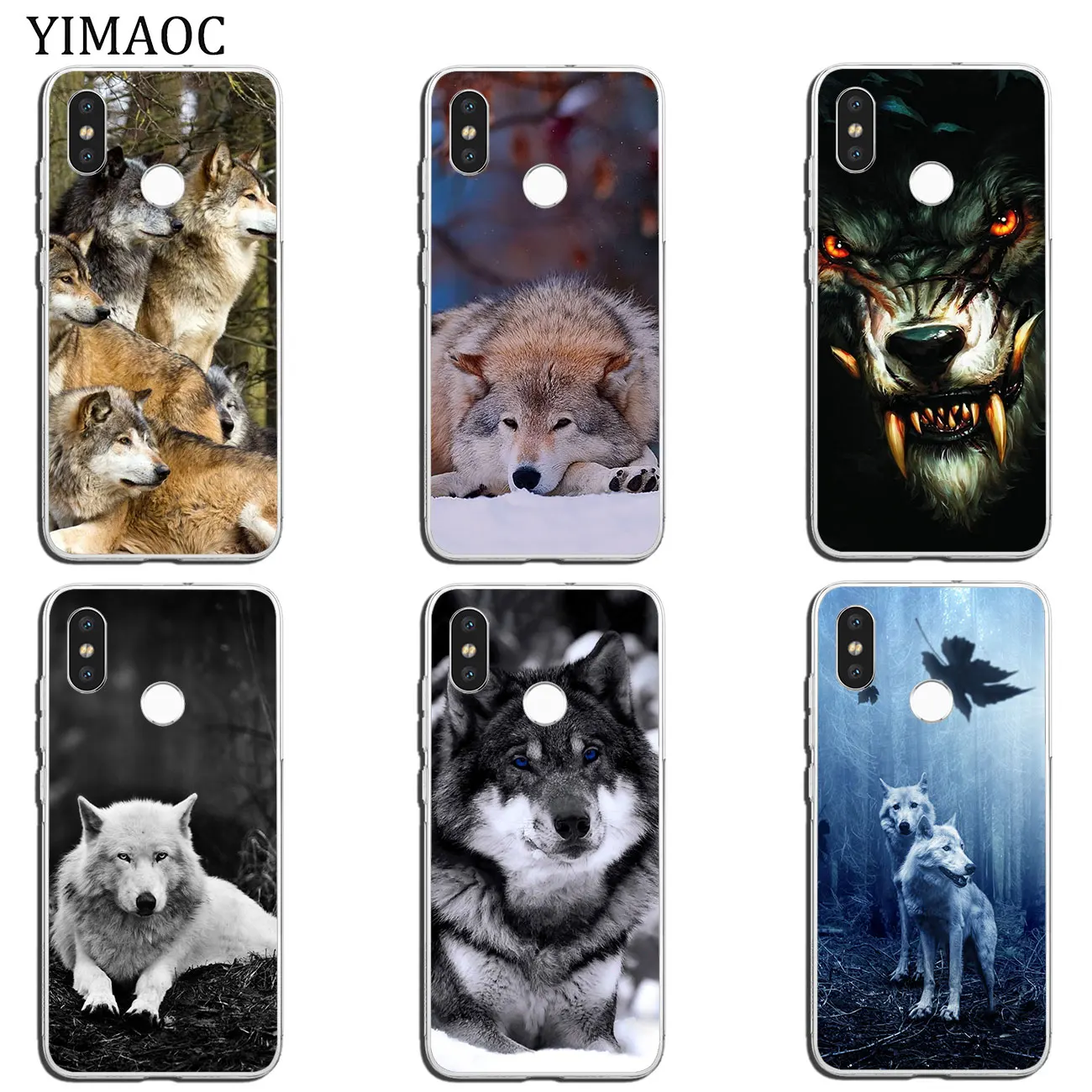 Мягкий силиконовый чехол для телефона YIMAOC The Wolf animal Xiaomi MI Redmi 8A 7A 6A 5A 4X Note 8 7 6 Pro 5