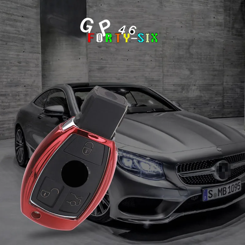 ТПУ чехол для автомобильного ключа GPFORTYSIX защитный брелок ключей Mercedes Benz C Class W205 GLC