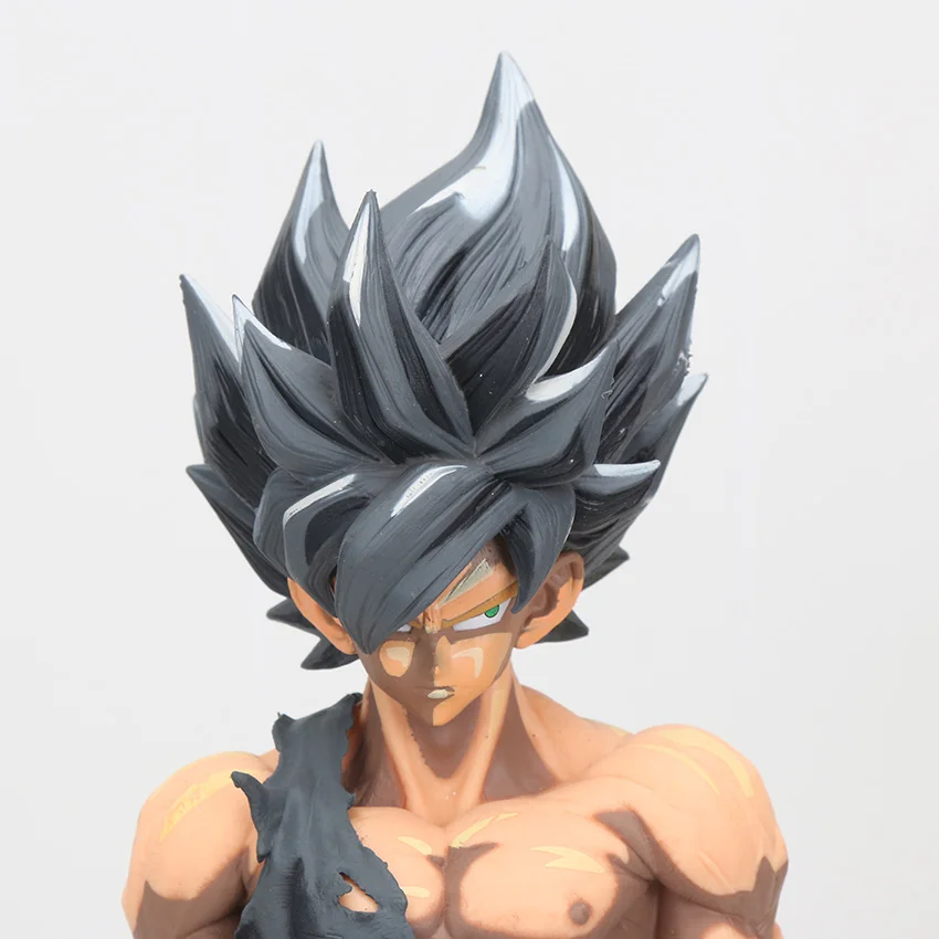 Большой размер 34 см Dragon Ball Z фигурка MSP супер сайян Сон Гоку боевой урон издание украшения ПВХ фигурка модель игрушки