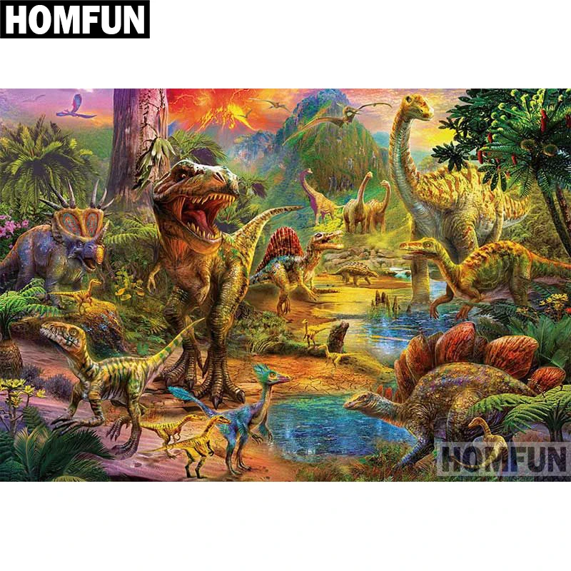 Алмазная живопись HOMFUN A03914 полноразмерная/круглая вышивка сделай сам с