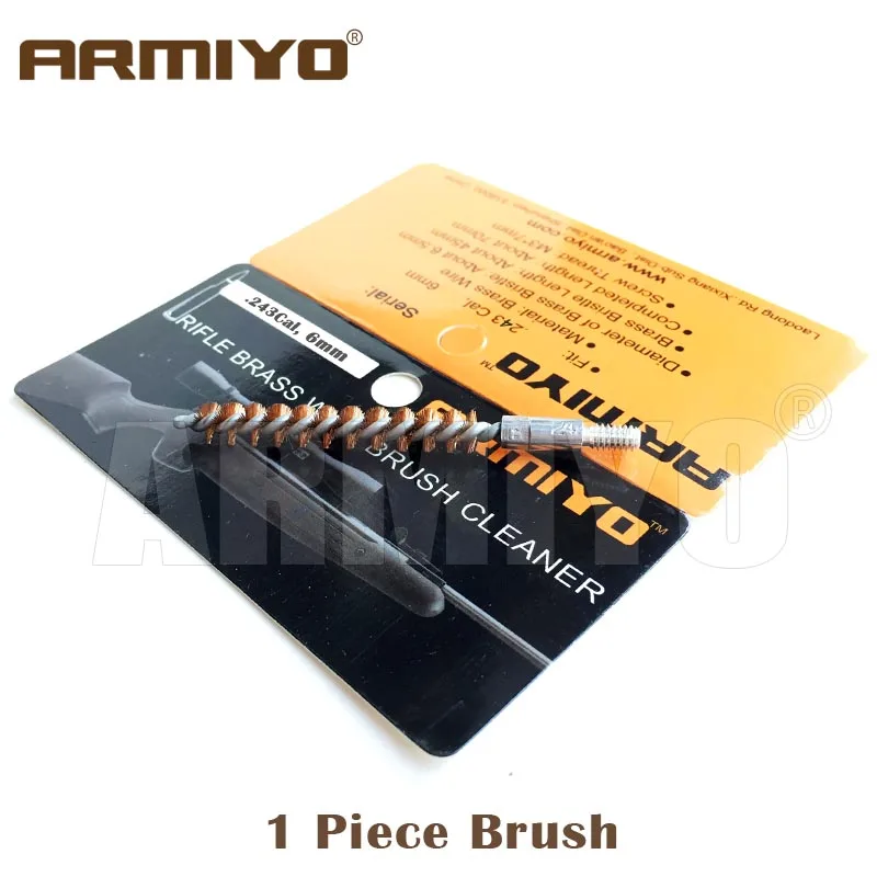 Щетка с отверстием для винтовки Armiyo Brush .243Cal 6 мм набор чистки ствола