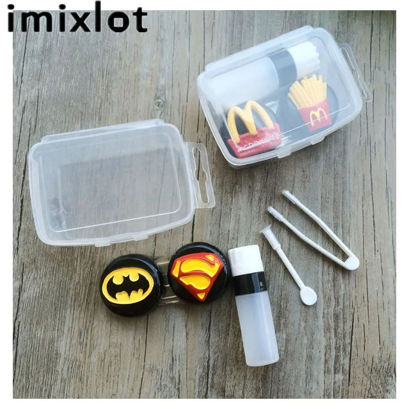 IMIXLOT Модный милый чехол для контактных линз с изображением картофеля из мультфильма контактные линзы для глаз аксессуары для очков