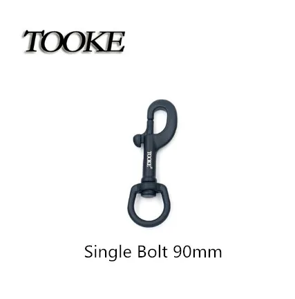 90mm Single Bolt Scuba и 75/90/100/116 мм 316 черный Нержавеющая сталь болт с декоративной металлической пряжкой и клип крюк аксессуары BCD оборудование для подводной съемки - Цвет: 90mm Single Bolt