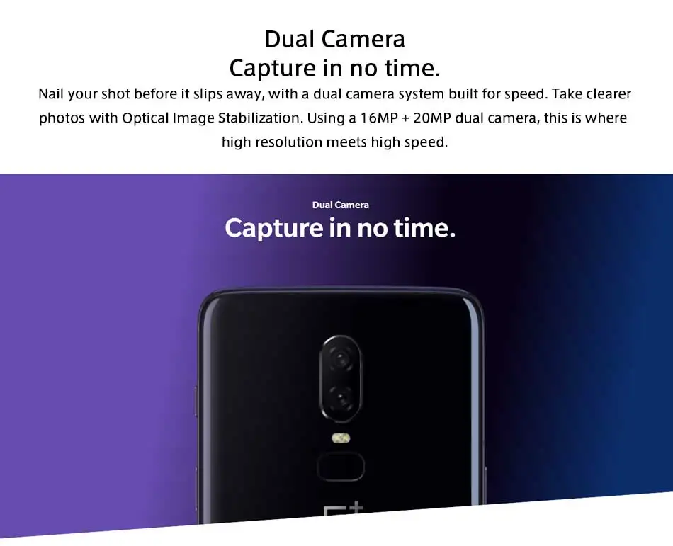 Мобильный телефон Oneplus 6 A6003 с глобальной версией, 6,28 дюймов, 6 ГБ ОЗУ, 64 Гб ПЗУ, Восьмиядерный процессор Snapdragon 845, Android 8,1, 20 МП, NFC, две sim-карты