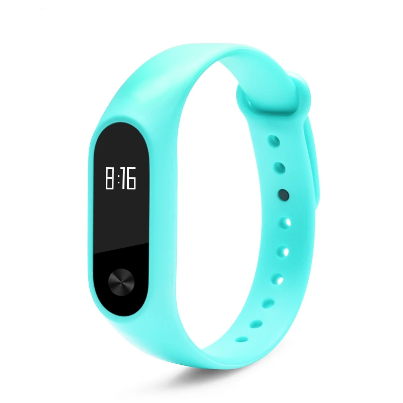 Deep Mint Green Умные аксессуары BOORUI mi band 2 ремешок для замены xiaomi mi band 2 спортивный силиконовый браслет на запястье с различными цветами - Цвет: Deep Mint Green