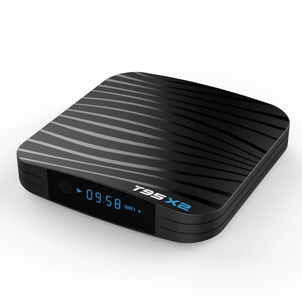 T95X2 Smart Network ТВ приемник Android 8 1 Amlogic S905X2 4 ядра коробка 4G 32 г 2.4g WiFi USB3.0