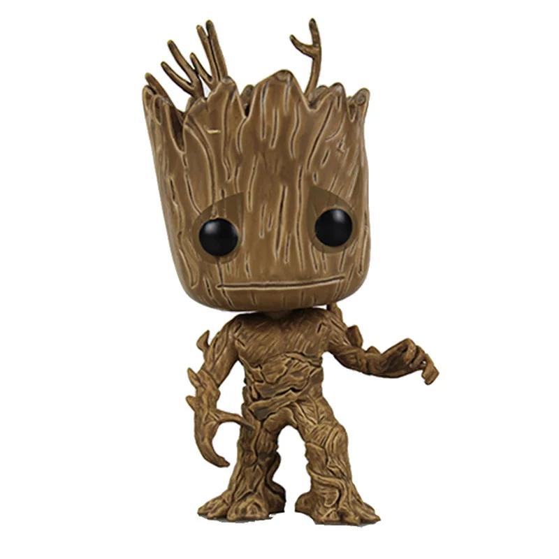 without box Funko pop Marvel фильм о супергероях стражи Галактики звезда-Лорд дерево человек Grootted ПВХ фигурка игрушки для детей без коробки - Цвет: without box