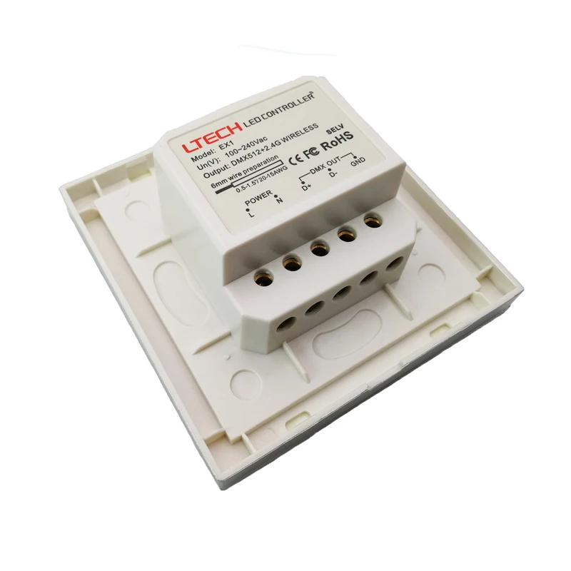 Новый светодиодный диммер 220 В dmx512 и 2 4 ГГц многофункциональный настенный