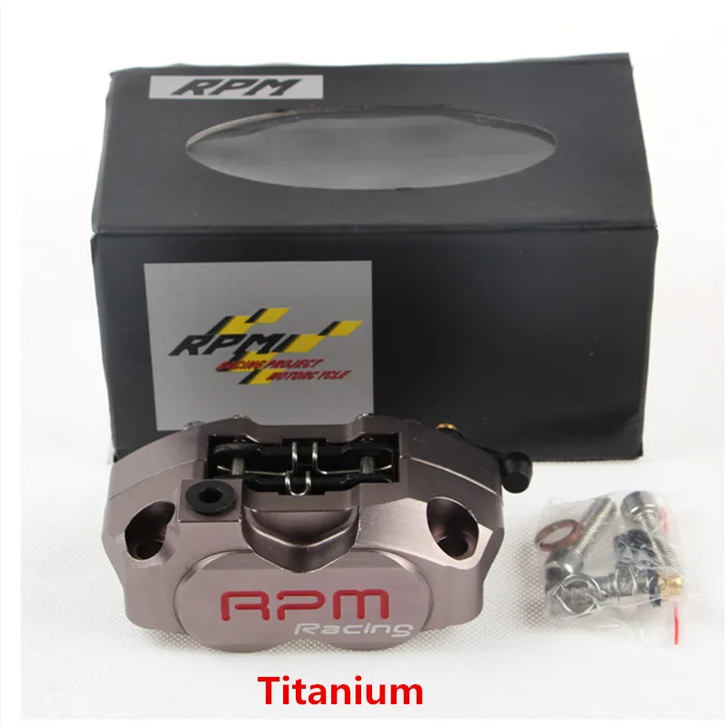 Titanium Rpmmotor с ЧПУ Тормозной суппорт мотоцикла тормозной насос для Yamaha Aerox Nitro BWS 100 Jog 50 rr Zuma Honda Dio Suzuki Aprilia SR - Цвет: Titanium