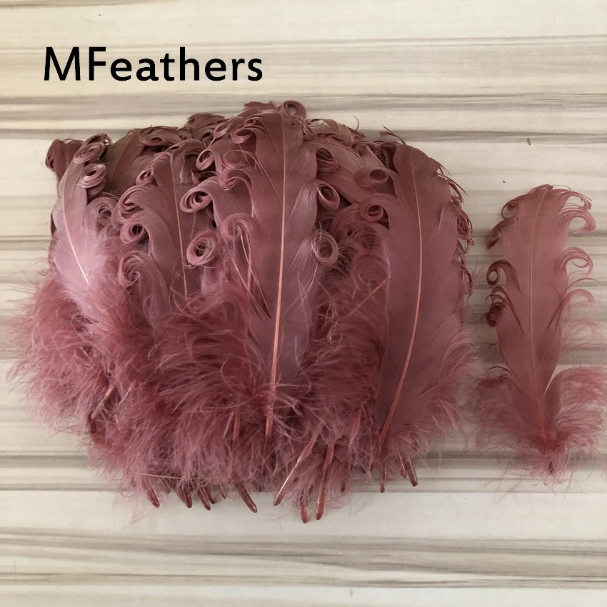 

New! Wholesale Leather Pink 500 pc quality natural goose feathers, 5-8 inches / 13-20cm DIY jewelry carnival decoration craft