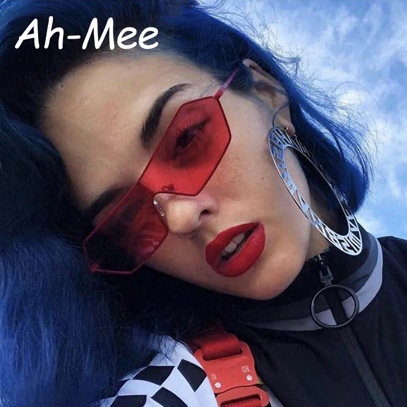 Квадратные Солнцезащитные очки женские узкие цельные винтажные брендовые