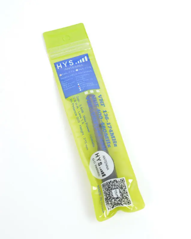 HYS NA 773 sma женский Walkie Talkie антенны телескоп Ham UHF VHF Dual Band 144/430 мГц двухстороннее radio