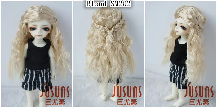 JD119 1/12 1/8 1/6 BJD кукольные парики Длинные Принцесса кудрявый парик Размер 4-5 дюймов 5-6 дюймов 6-7 дюймов синтетический мохеровый парик аксессуары для кукол
