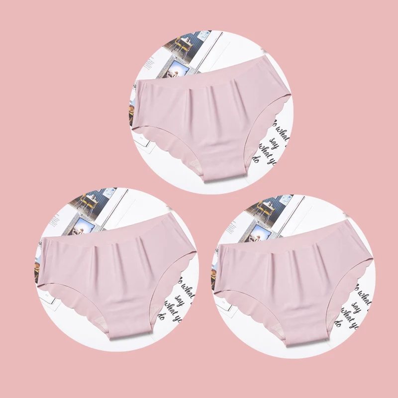 Pink pink pink Бесшовные трусики, сексуальное женское нижнее белье, нижнее белье, трусы, женские удобные трусы, нижнее белье, ropa interior femenina, 3 шт - Цвет: Pink pink pink