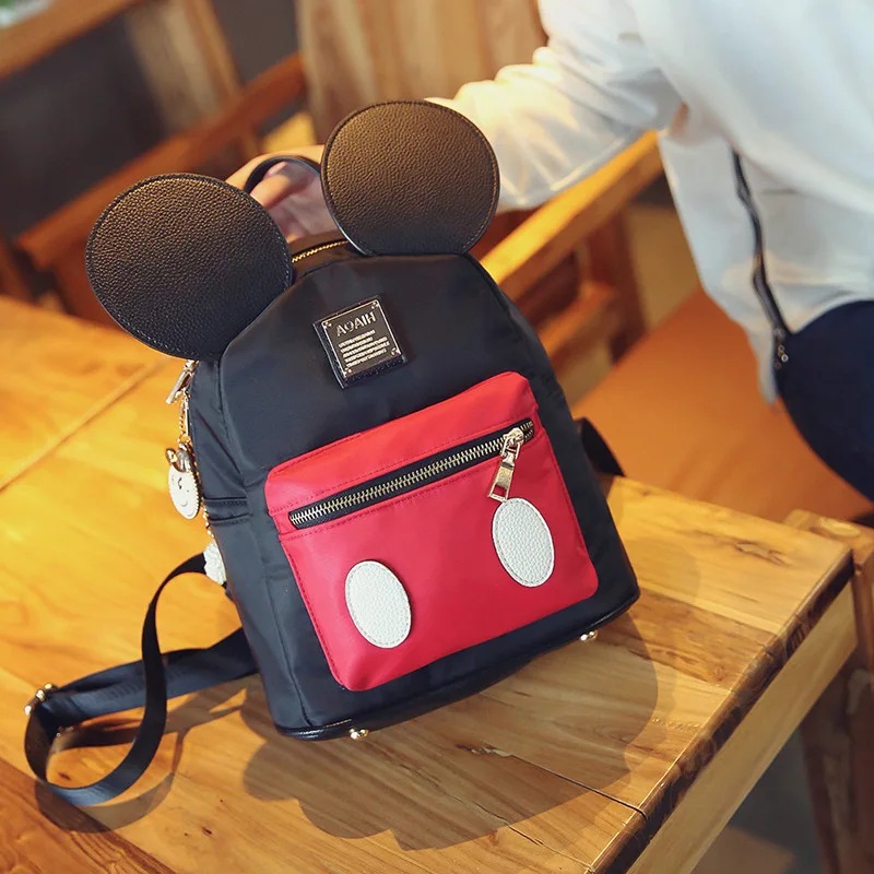 Disney Микки Маус женские мультфильм рюкзак для женщин новые детские милые девушки