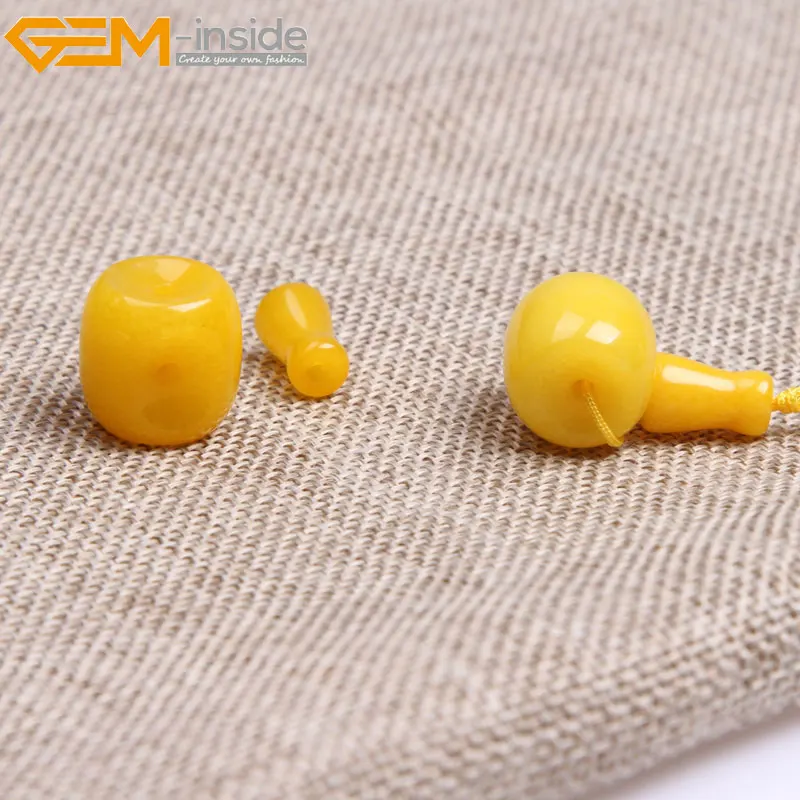 Бесплатная доставка! Бусины из натурального желтого агата 3 отверстия|beads for jewelry