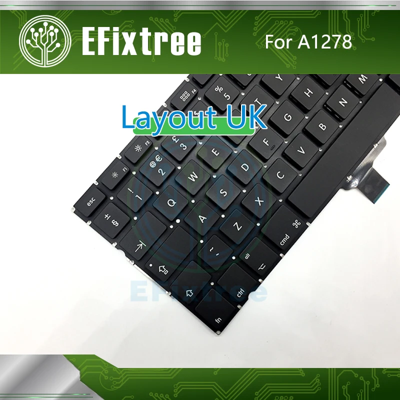 10 шт./лот A1278 раскладка Великобритании для Macbook Pro 13 &quotзамена клавиатуры 2009 2010 2011