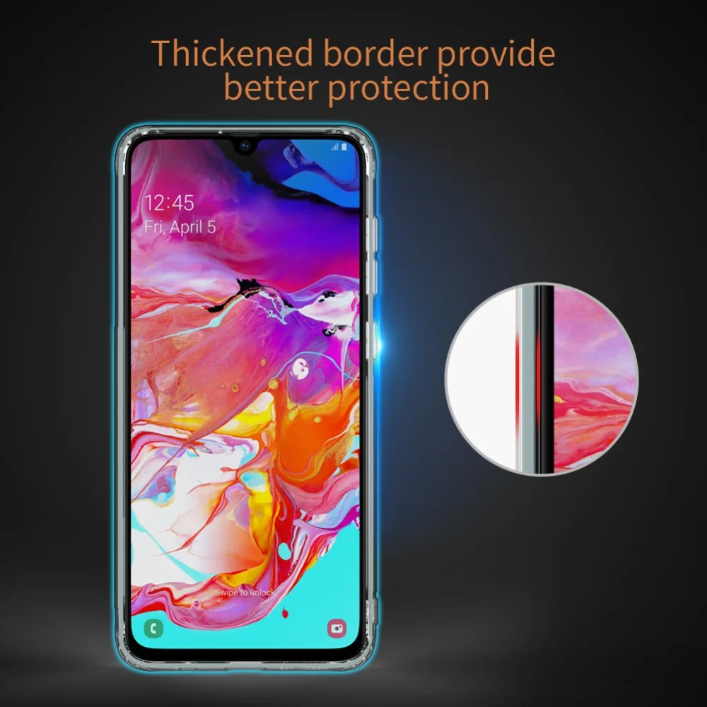 Tpu чехол для samsung Galaxy A70 NILLKIN Nature ясно ТПУ ультра тонкий чехол для samsung A70 мягкий чехол для Galaxy A70