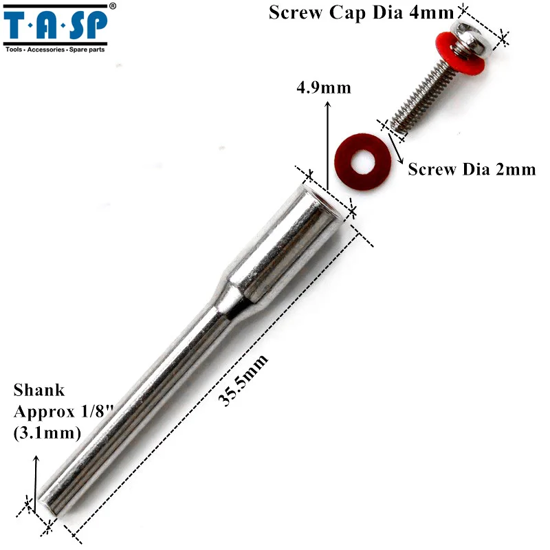 TASP держатель для вращающейся арборы 3 2 мм хвостовик 30 шт. мини-дрель аксессуары
