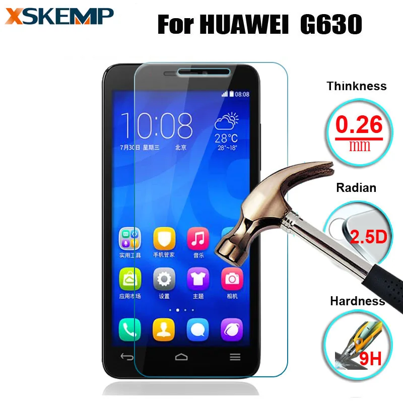 XSKEMP для Huawei Ascend G630 закаленное стекло защиты экрана Взрывозащищенная пленка без