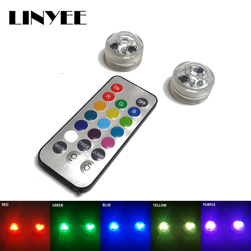 Погружной подводный светодиодный RGB светильник 3 светодиосветодиодный с