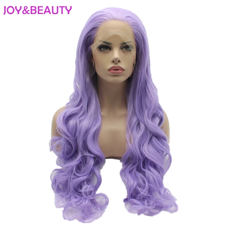 Длинные волнистые парики JOY & BEAUTY из высокотемпературного волокна фиолетовый 26