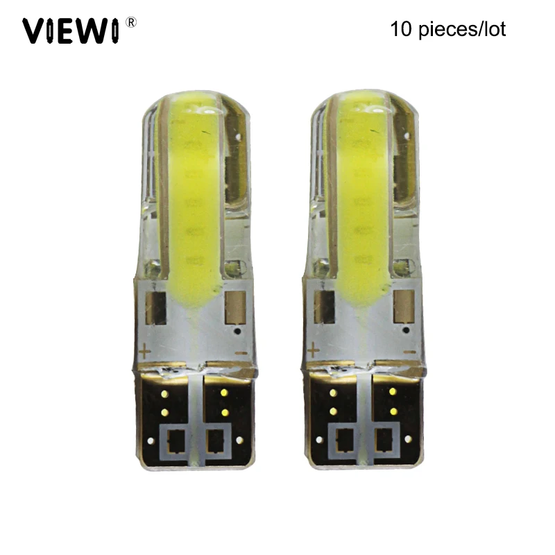 10 шт. автомобисветильник СВЕТОДИОДНЫЕ Лампы CANBUS t10 w5w 194 168 COB 1 Вт 12 В|Светодиодные