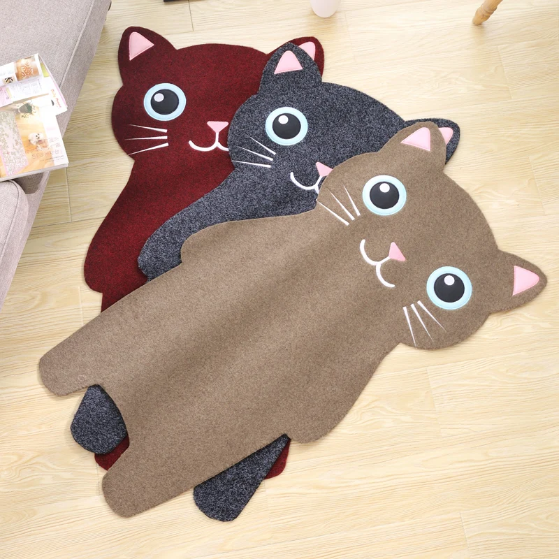 

60*120cm Cartoon Mat For The Living Room Bedroom Door Mat Dust -Proof Bedside Kitchen Floor Mat Pet Waterproof Foot pad.