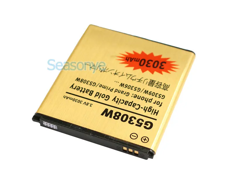 Seasonye 2 шт./лот 3030 мАч EB BG530BBC / BBE BBU Золотой Сменный аккумулятор для Samsung Galaxy Grand