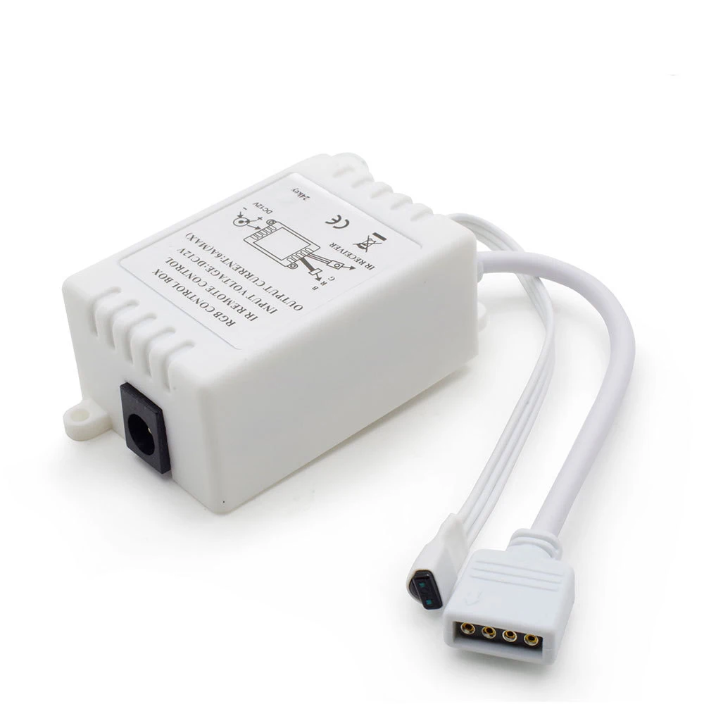 RGB LED контроллер 24 ключевых Инструменты для наращивания волос DC12V диммер 3528 5050