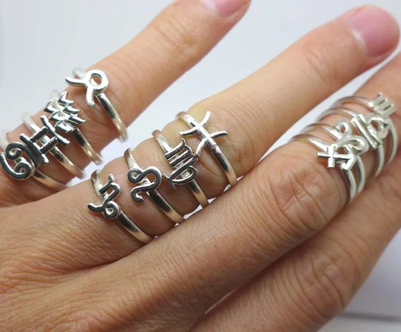 Кольцо созвездия из серебра 925 пробы ручной работы 12 шт.|ring handmade|constellation ringring ring |
