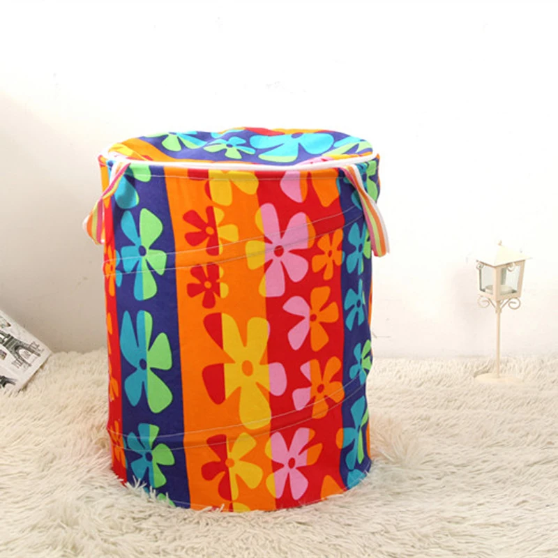 Крытая корзина для хранения одежды складная белья детской корзины хлопка|storage