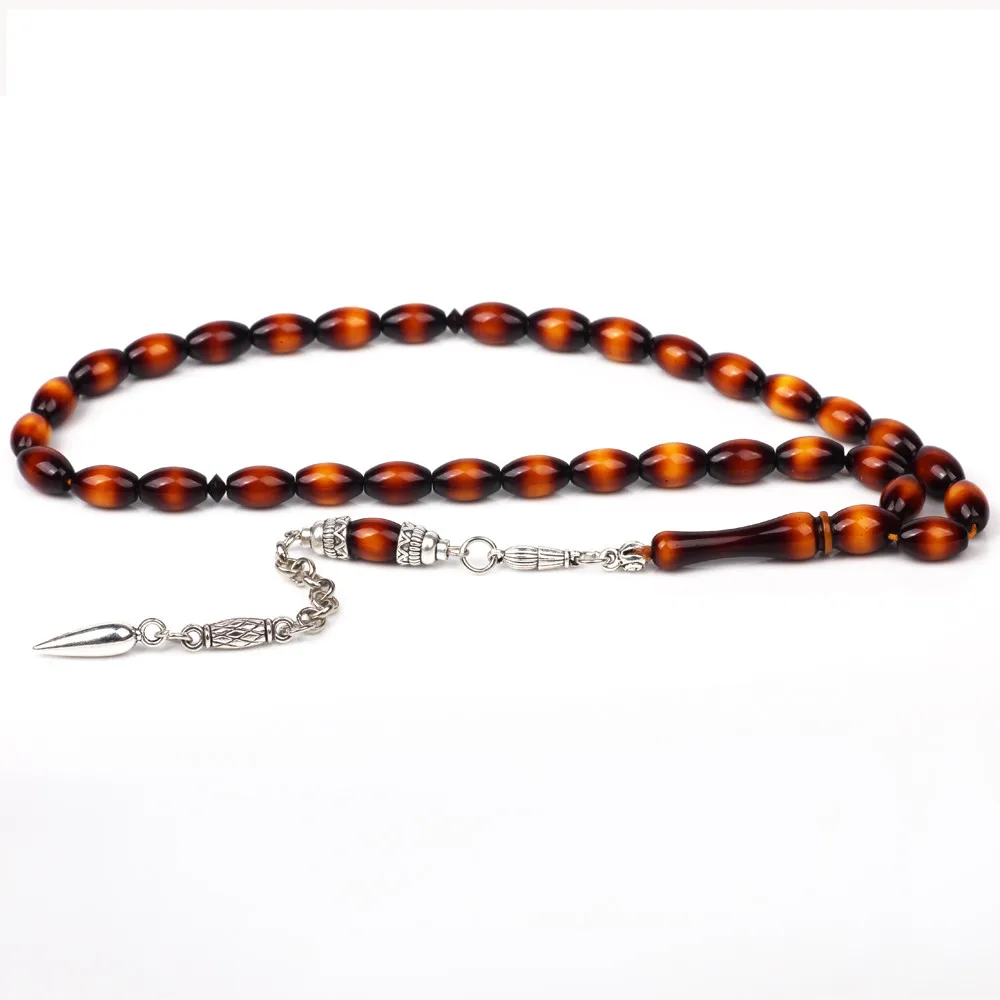 Tasbih магазин смолы янтарные Молитвенные Четки из бусин tesbih Мусульманский