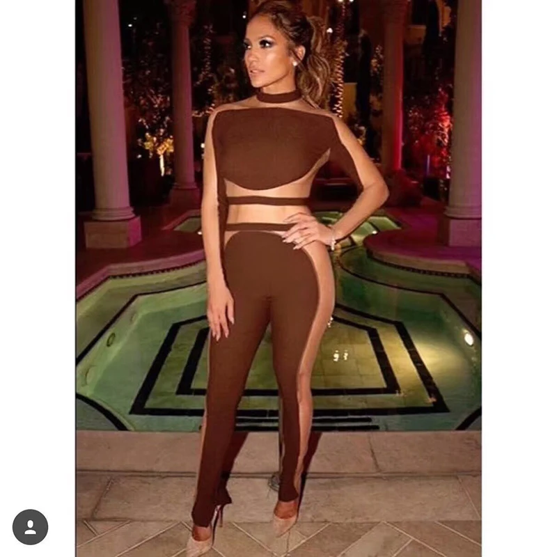 Женский комбинезон дизайнерский с длинным рукавом|bodycon jumpsuit|runway jumpsuitdesigner jumpsuits |