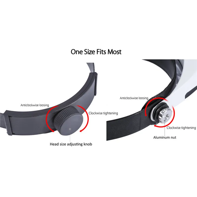 Повязка на голову 5 бинокли с линзами &quotтретья рука&quot увеличительная лампа для