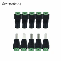 5pcs female 5 pcs male dc plug cctv camera 5 5mm x 2 1mm dc power cable connector adapter jack for 352850505630 led strip