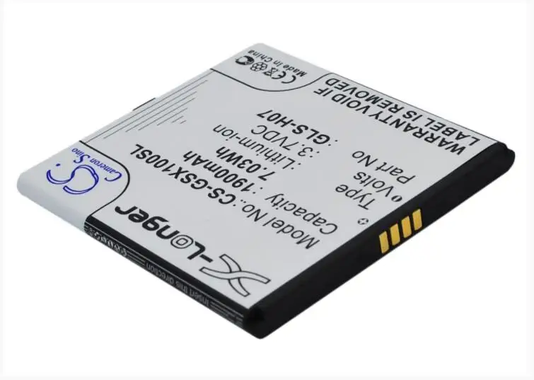 Аккумулятор Cameron Sino 1900 мАч для GIGABYTE Gsmart Simba SX1 29S01 10010 V00R GLS H07 GSMART SX1|Аккумуляторы