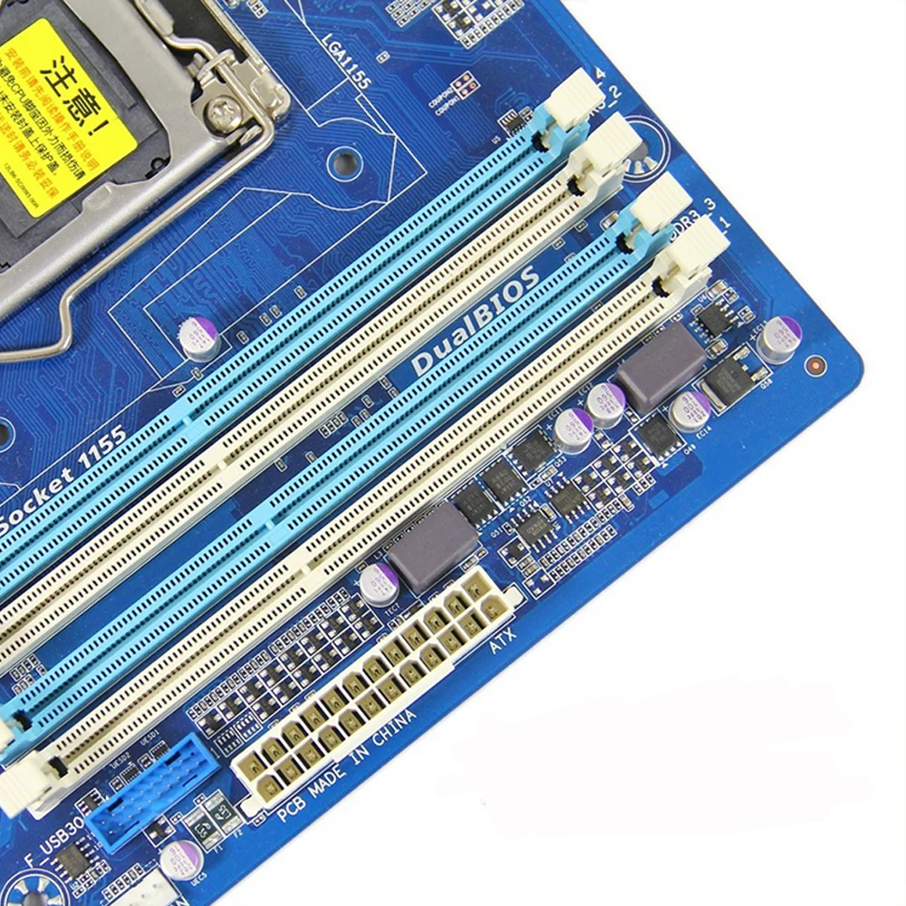 Оригинальная Материнская плата Gigabyte для настольного ПК с процессором Intel B75 LGA 1155