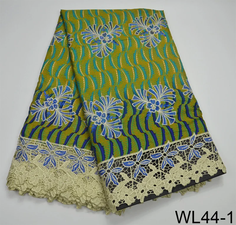 WL44 Five Floral Design Pink Nigeria Royal Blue Peacock Green High Quality Chemical Beaded ghana ankara African waxed cord | Дом и сад