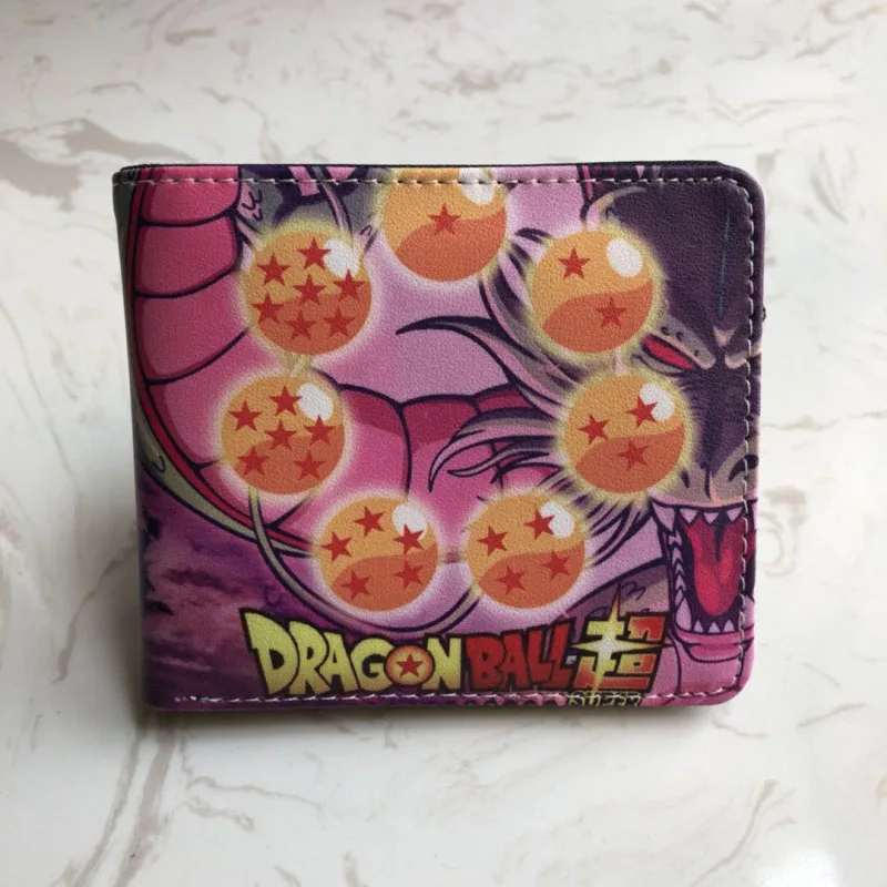 Кошелек детский dragon ball Супер рисунок кошелек dragon ball Z Goku с карманом для монет держатель для карт тонкий - Цвет: Зеленый