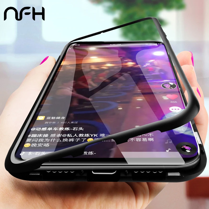 Магнитный чехол для телефона Xiaomi Redmi Note 7 5 закаленное стекло 6A K20 Pro задняя крышка
